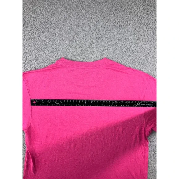 Champion T Shirt Men M Pink Short Sleeve Arched Logo Graphic Tee Retro Y2K 90s - Picture 6 of 6